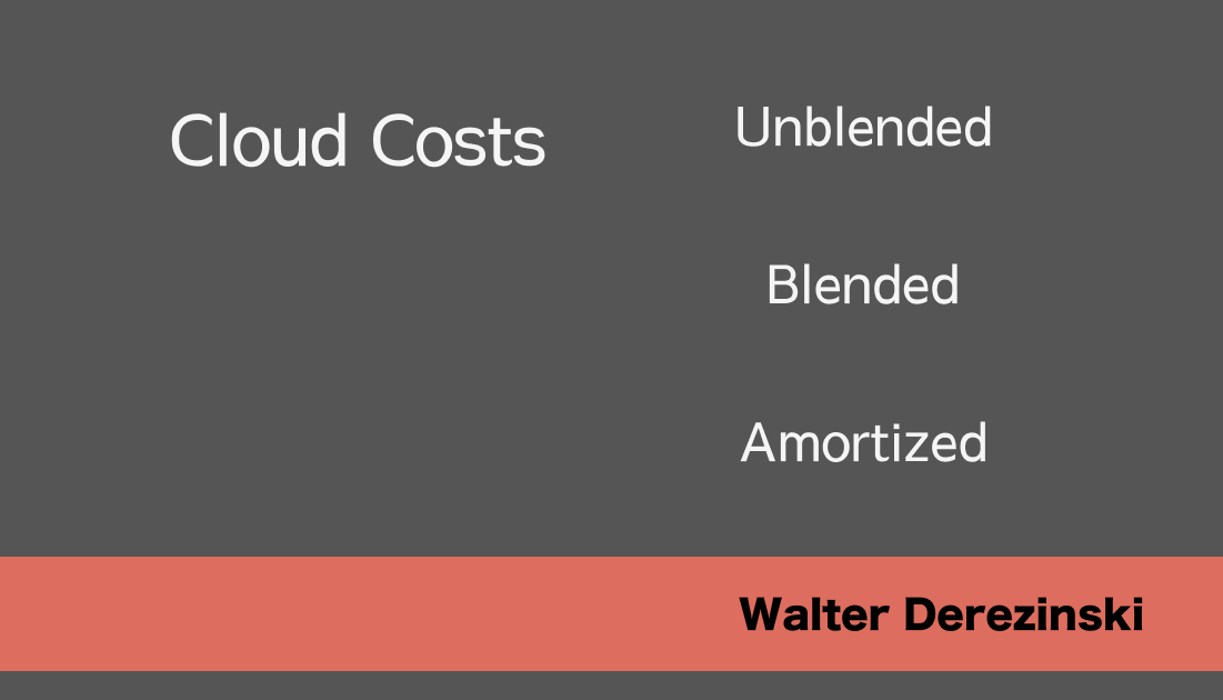Three ways to view Cloud Costs